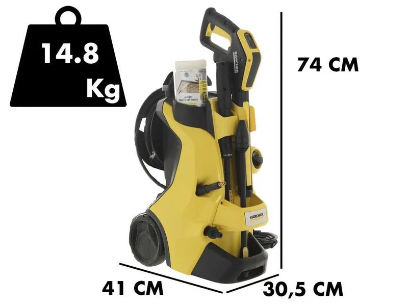 Karcher K4 Premium Power Control Home - Nettoyeur haute pression eau froide avec laveur de sols T5 - 130 bars