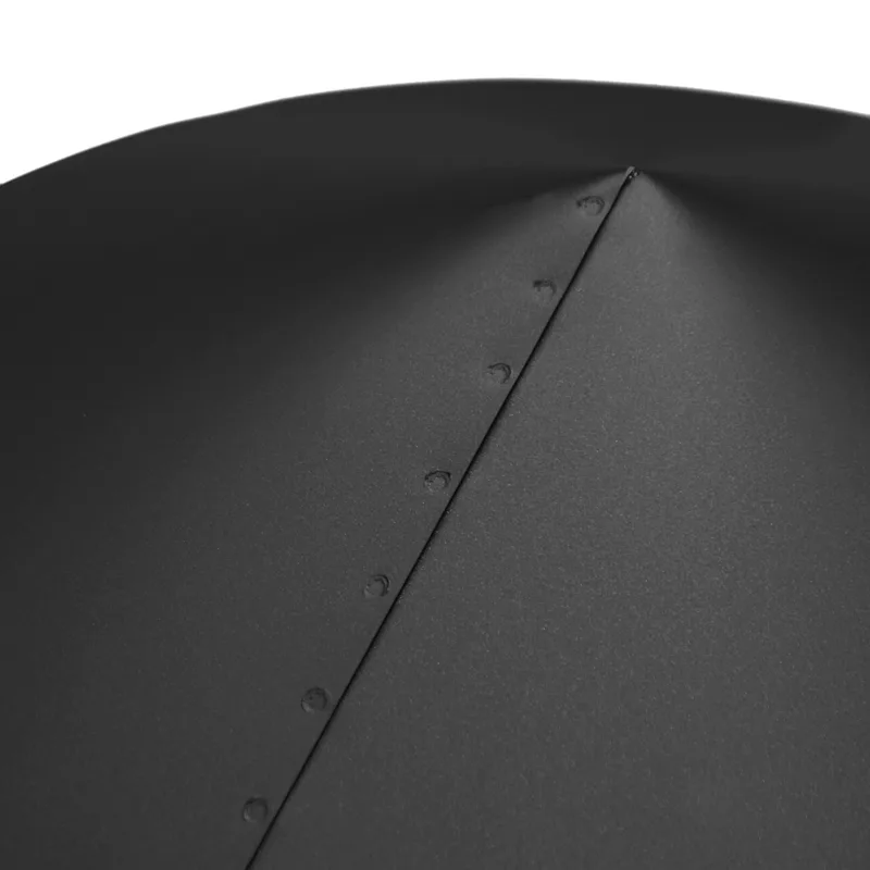 Raik Basic chapeau de pluie FAL 180mm EW noir pour tuyau de fumée / conduit de fumée
