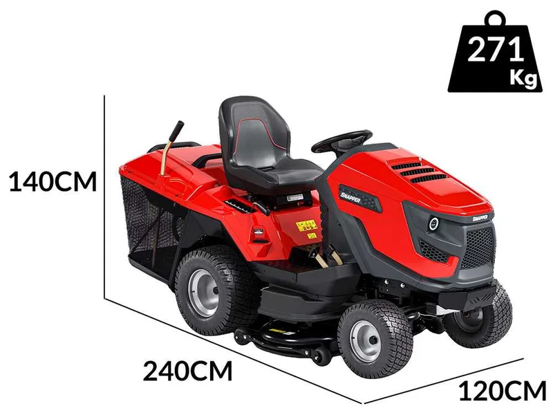 Snapper RTX102 - Tracteur tondeuse - Briggs&Stratton 724cc - Bac de ramassage - mulching