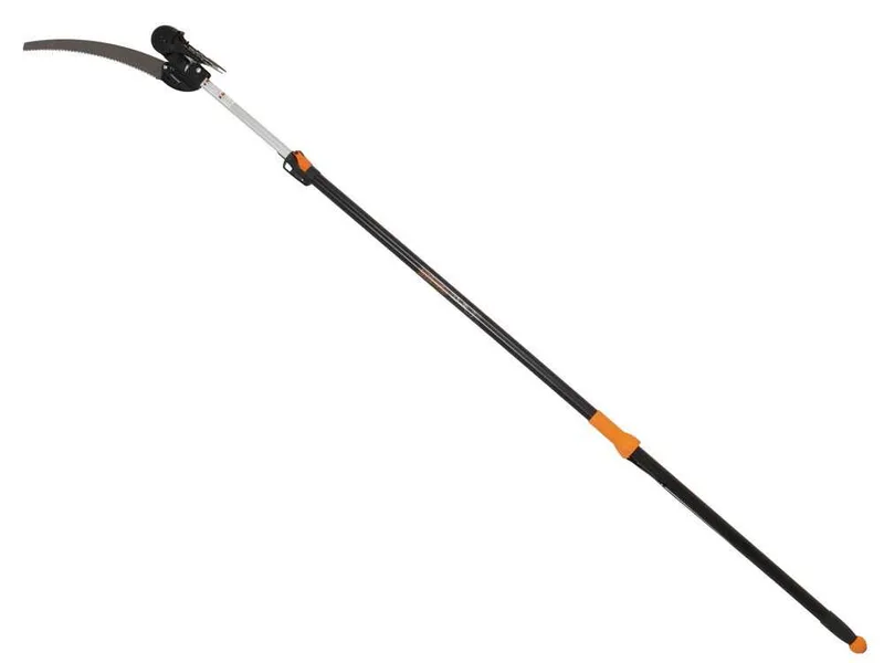 Fiskars UP86 - Coupe-branches télescopique professionnel - perche de 240/400 cm + scie de 45 cm - Ø 32 mm