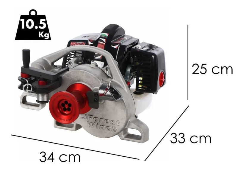 Docma VF105 RED IRON - Treuil forestier moteur Solo HP50E-A - Équipement complet