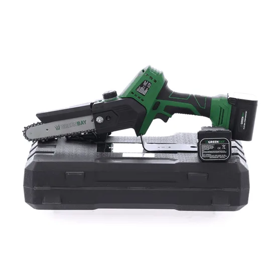 GreenBay TopSaw 6C - Élagueuse électrique à batterie - 2 batteries de 16,8 V - 2 Ah