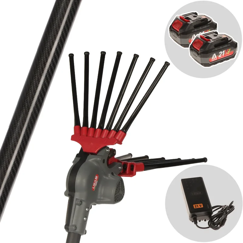 Lisam Oliwatt 3 - Peigne vibreur électrique à batterie 2x 21 V 5 Ah - Perche fixe de 220 cm