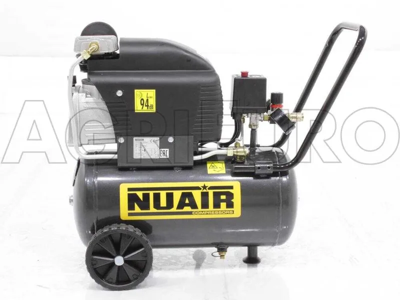 Nuair FC2/24 S - Compresseur électrique monophasé - Moteur 2 CV - 24 L