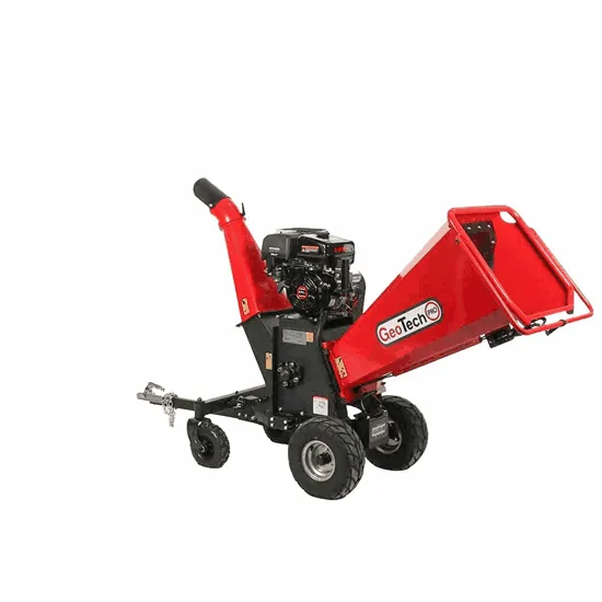 GeoTech Pro PCS 160LE PRO - Broyeur de branches thermique professionnel - Moteur Loncin G420FD