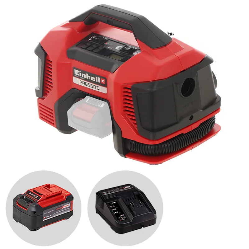 Einhell pressito te-ac 18/11 LiAC - Compresseur d'air portable compact à batterie - 5,2 Ah 18 V