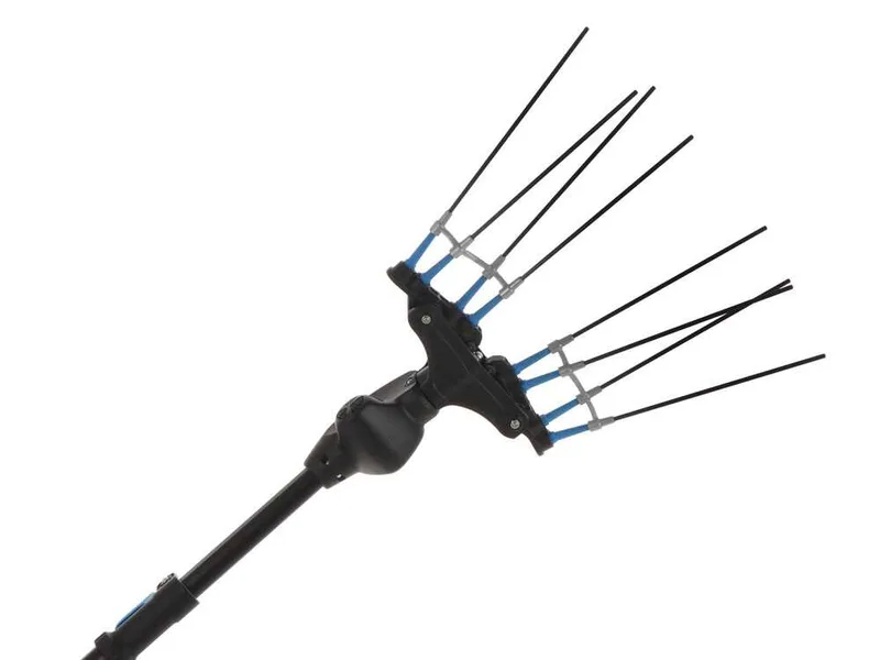 Peigne vibreur électrique à batterie Lisam Thor - Avec 8 dents en carbone - 250-350 cm - Perche télescopique