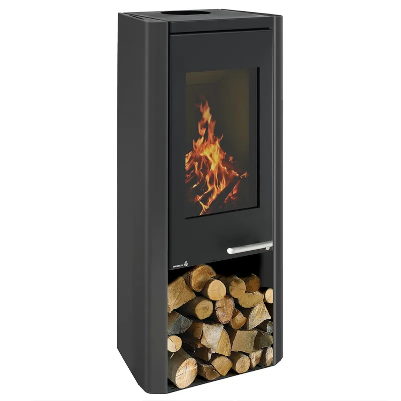 Wamsler Methis poêle à bois acier noir/ gris