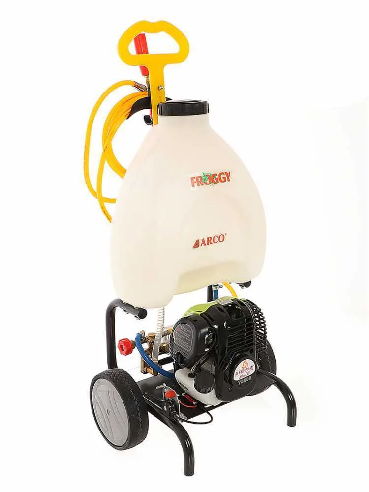 Pompe de pulvérisation thermique ARCO Froggy Super S35 à trolley avec moteur 4 temps