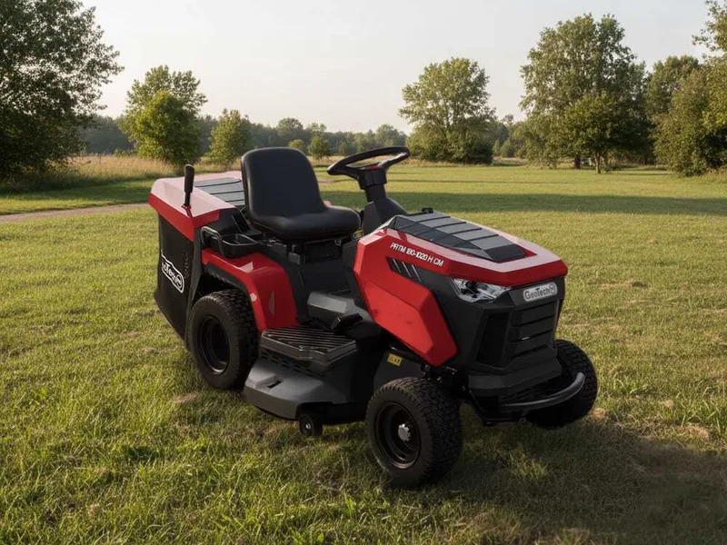 GeoTech Pro PRTM 180-1020 H-CM - Tracteur tondeuse - Transmission hydrostatique - Bac de ramassage