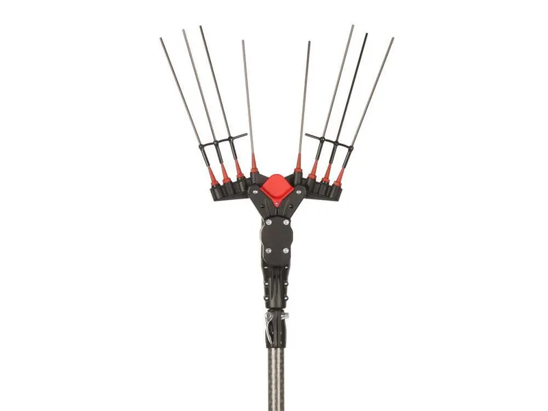 Castellari Vertigo Carbon XL 18 V - Peigne vibreur à batterie au lithium - Perche télescopique de 280 à 410 cm