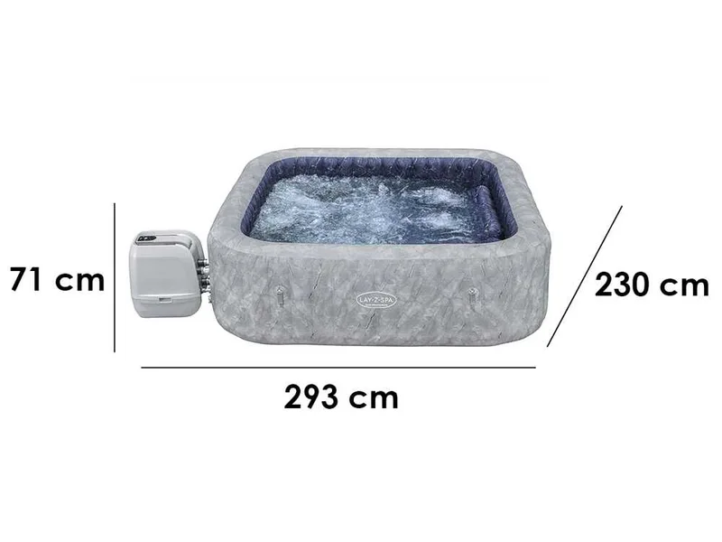 Bestway Lay-Z-Spa San Francisco HydroJet 6001Q - 230x230x71 cm - Spa gonflable à hydromassage