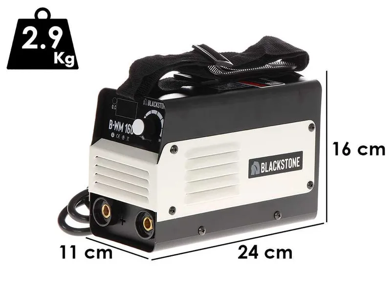 Poste à souder inverter à électrode à courant Blackstone B-WM 160 - 160 A - avec Kit MMA