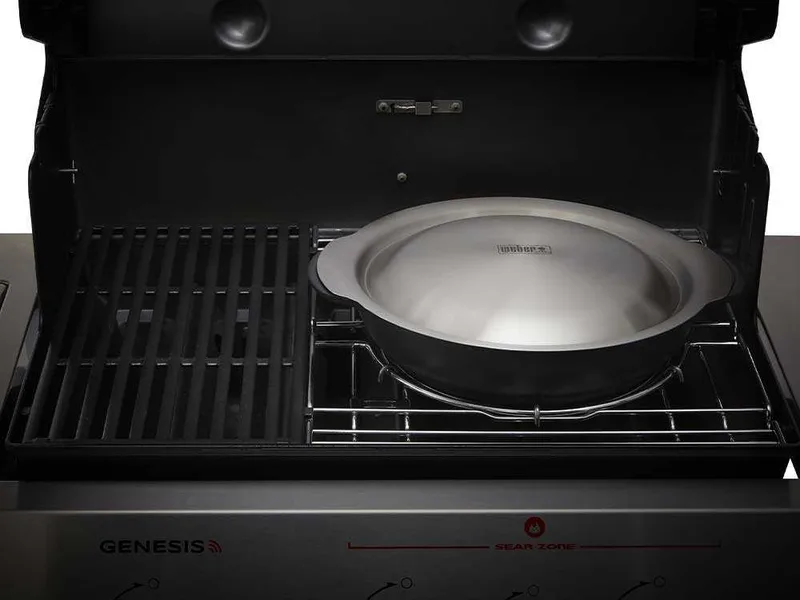 Wok avec panier de cuisson à la vapeur Weber Crafted
