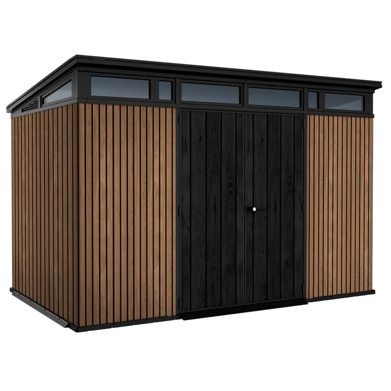 Keter Signature Venetian 11x7 - Abri de jardin - Avec porte à double battant - 340x218x226 cm