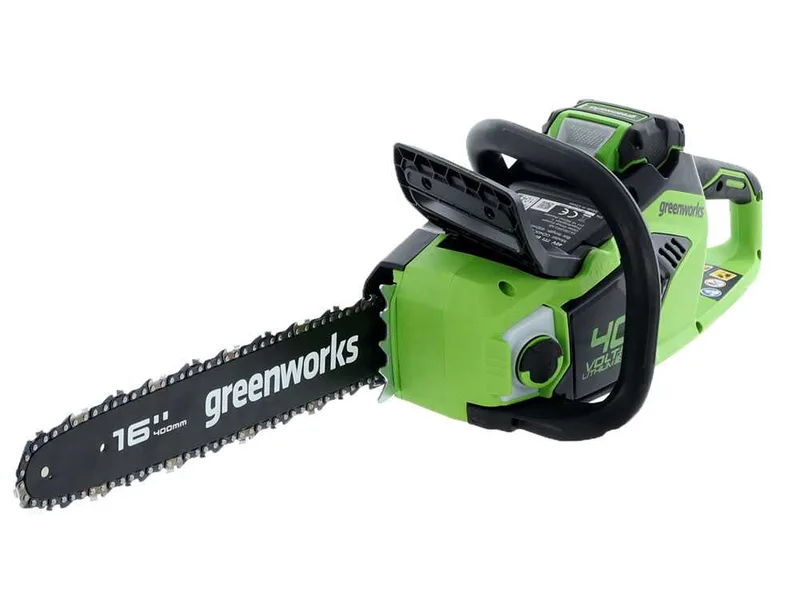 Greenworks GD40CS18 - Tronçonneuse à batterie 40 V
