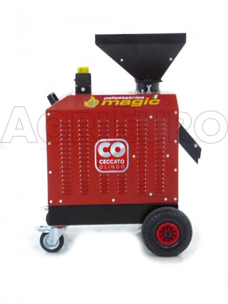 Ceccato Olindo Presse à pellets Monophasée 3 CV - Fabrication de pellets pour le chauffage