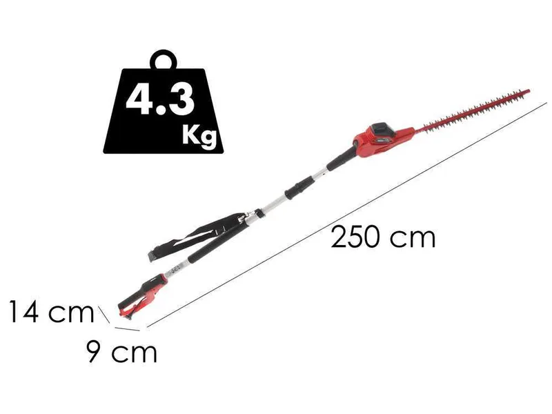 Einhell GC-HH 5056 - Taille-haie électrique sur perche télescopique orientable