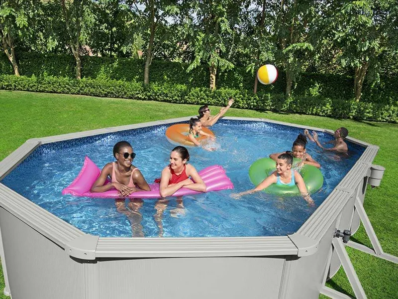 Bestway Hydrium 56369 - 610 x 366 x 122 cm - Piscine ovale pour 11-15 personnes