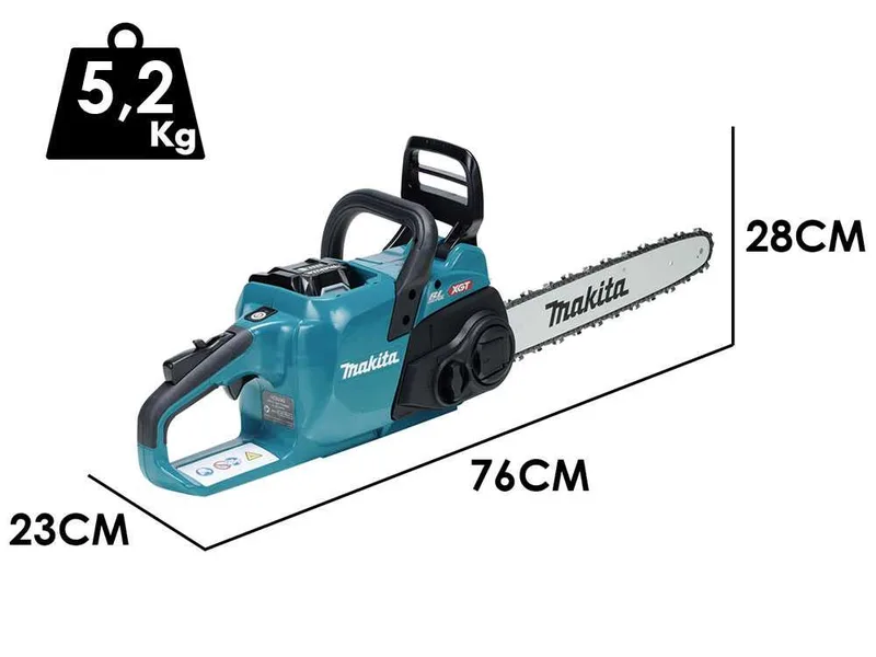Makita XGT UC022G - Tronçonneuse à batterie - Coupe de 35 cm - 40 V/5 Ah