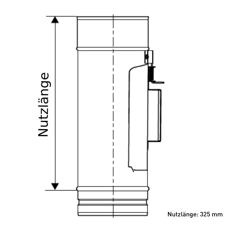 Schiedel PRIMA PLUS élément de nettoyage Ø150 mm simple paroi mat