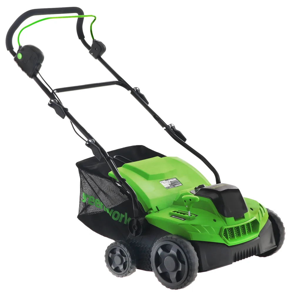 GreenWorks GD40SC38II - Aérateur à batterie - sans batterie et sans chargeur