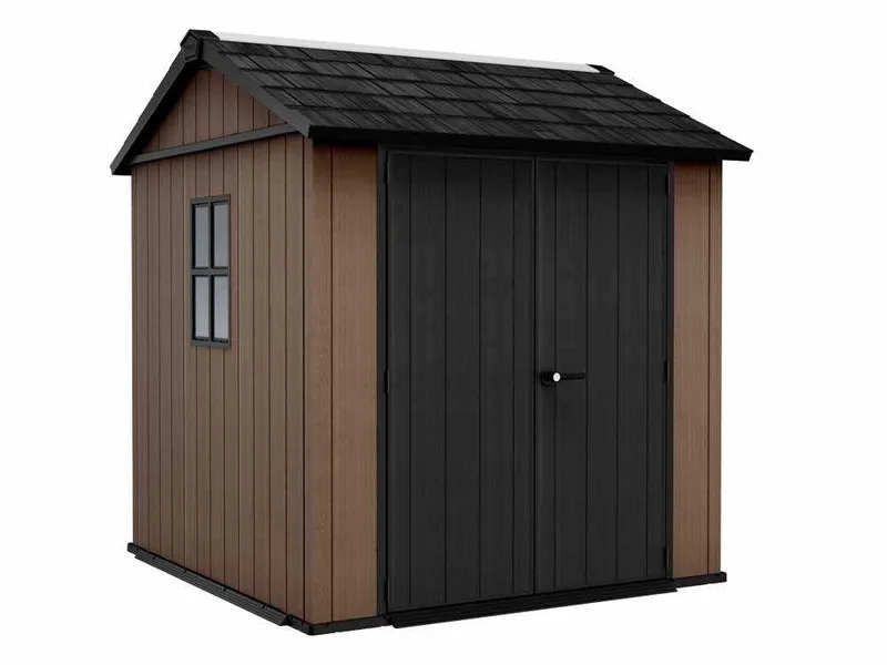 Keter Newton plus 757/775 - Abri de jardin - Avec fenêtres - 230 x 223,8 x 246 cm