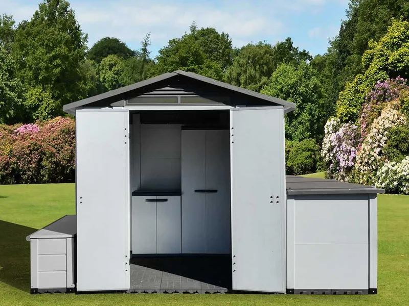 Garofalo Urban 200 - Abri de jardin - Avec porte à double battant - 202,5 x 162,5 x 216 cm