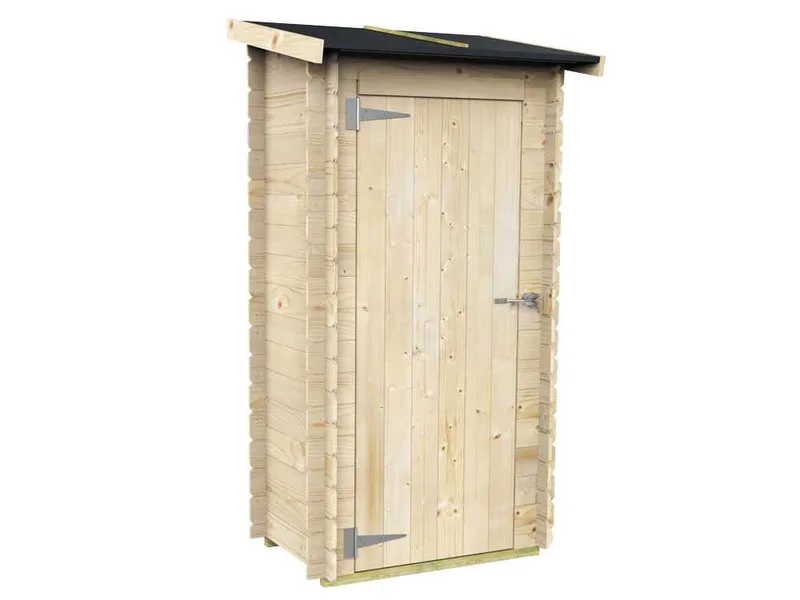 Alce Arturo 94x64 - Abri de jardin en bois - Avec toit à une pente - 94x64x188 cm