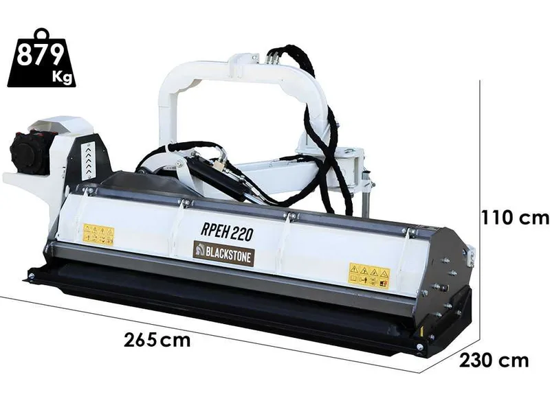 BlackStone RPEH 220 - Broyeur d'accotement latéral pour tracteur - Série lourde
