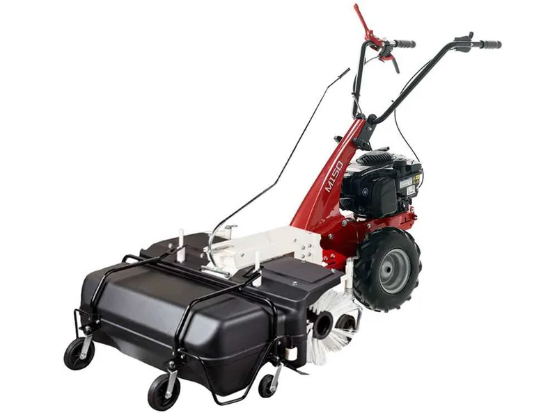 Balayeuse de 88 cm avec bac de ramassage Eurosystems Minieffe M150, balayeuse thermique