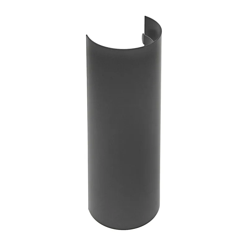 Raik Basic écran thermique 130mm gris fonte tuyau de fumée L: 460mm pour tuyau de fumée / conduit de fumée