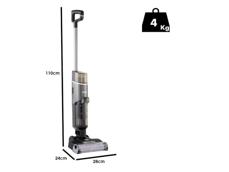 Shark HydroVac WD210EU - Nettoyeur de sols à batterie sans-fils 2 en 1 : lave et sèche