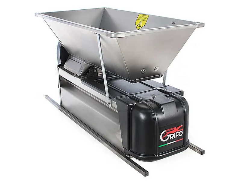 Grifo DMCI.18 - Fouloir-Egrappoir électrique en acier INOX - Avec protections incluses