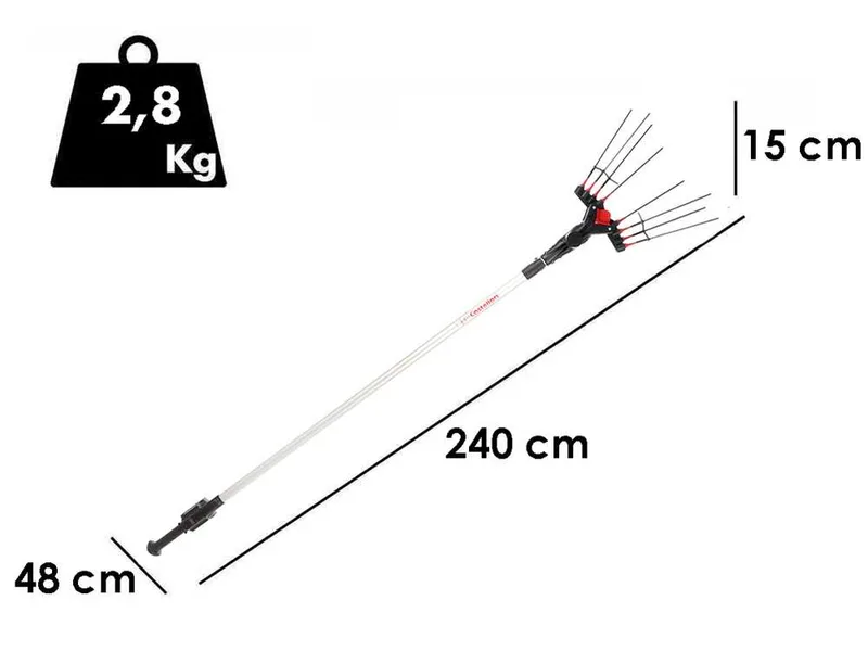 Castellari Vertigo L 18V - Peigne vibreur électrique à batterie 240-330 cm