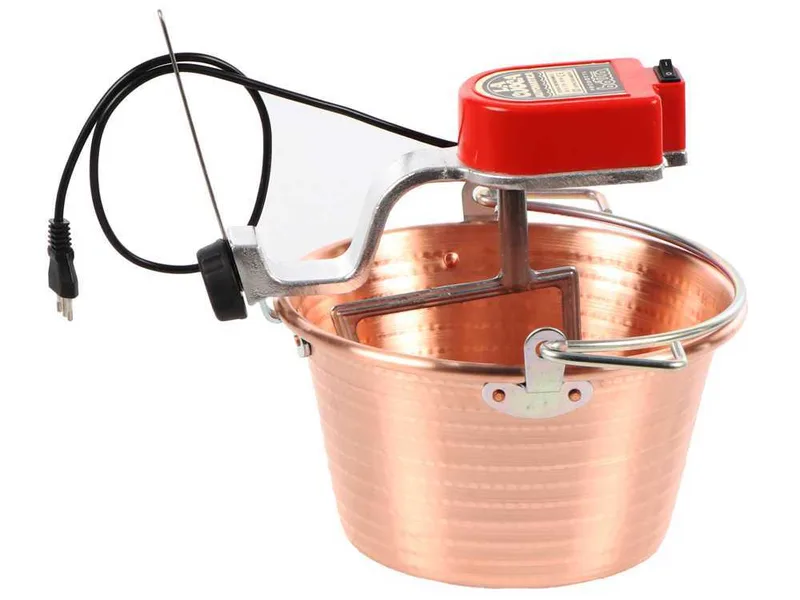 NuovaFac Cuoca Automatica à induction - Chaudron électrique en cuivre martelé - 9L - 5W