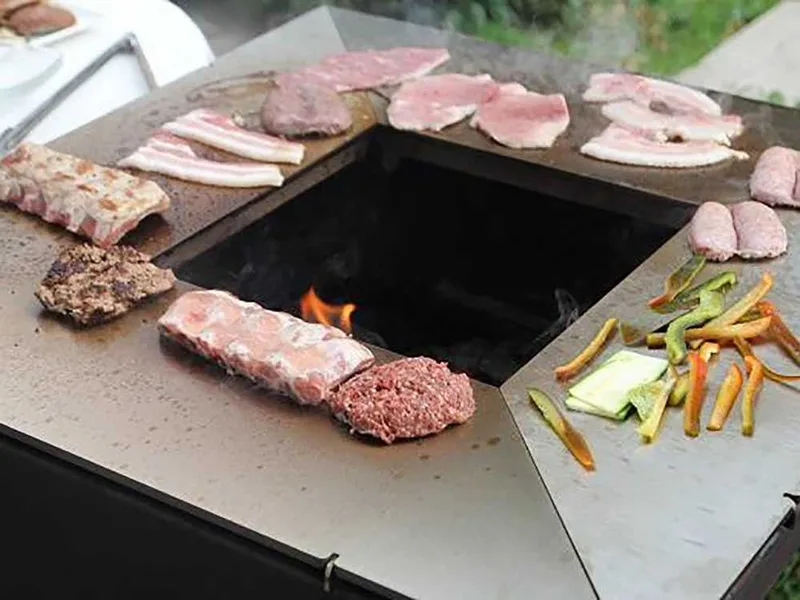 Top Line Gringo B038 - Barbecue à bois en corten