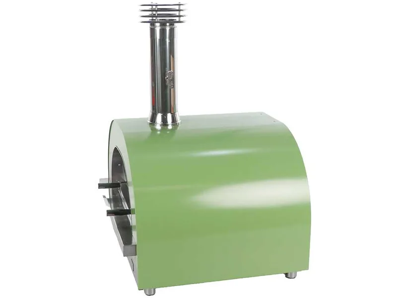 Clementi Gold - Four à bois pour pizza d'extérieur - Chambre de cuisson 80 x 60 - 4 pizzas - Vert