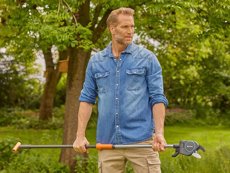 Gardena StarCut Pro S - Coupe-branches sur perche fixe de 160cm - Ø 32 mm