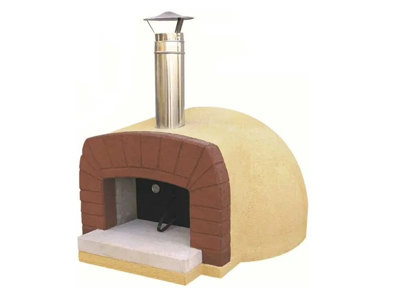 Linea VZ Etna - Four à bois d'extérieur avec plan de cuisson Ø 85 cm - Capacité de cuisson 3 pizzas