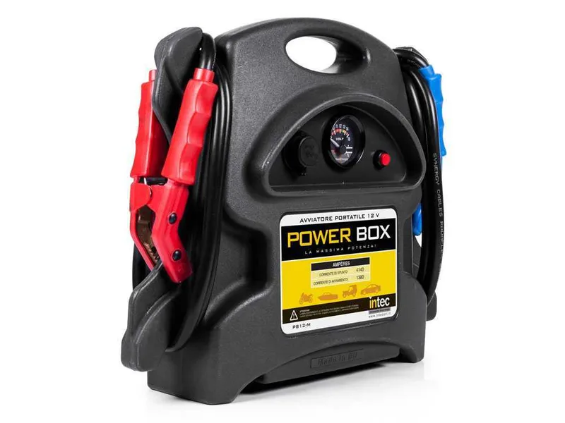 Intec PB12-M - Démarreur professionnel 12V - portable à batterie - courant de démarrage 1380A