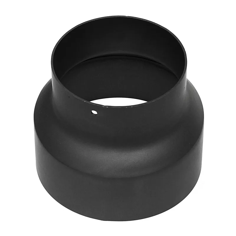 Raik Basic Réduction 130mm - 120mm noir pour tuyau de fumée / conduit de fumée
