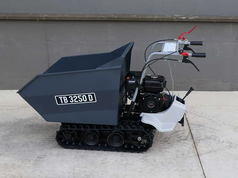 Brouette à chenilles BlackStone TB 3250 D - Caisson dumper manuel - capacité de charge maximale 320 Kg