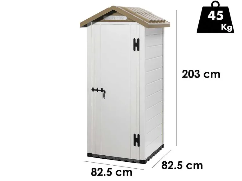 Garofalo Tuscany 80 - Abri de jardin - 82,5 x 82,5 x 203 cm