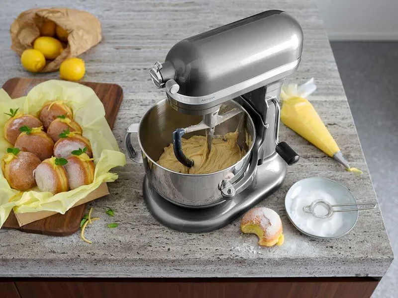 KitchenAid 5KFE7T - Fouet plat avec bord en silicone gris