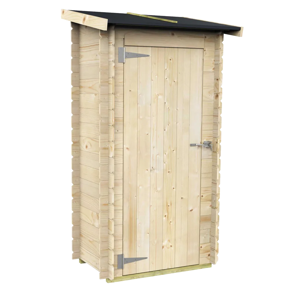 Alce Arturo 94x64 - Abri de jardin en bois - Avec toit à une pente - 94x64x188 cm