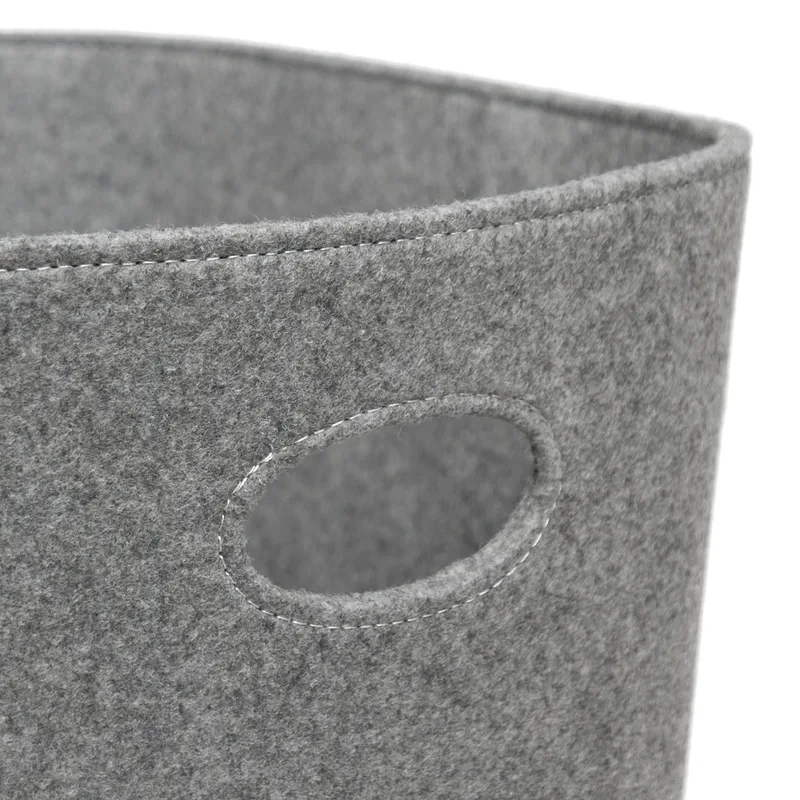 Raik panier en feutre, gris clair, grand