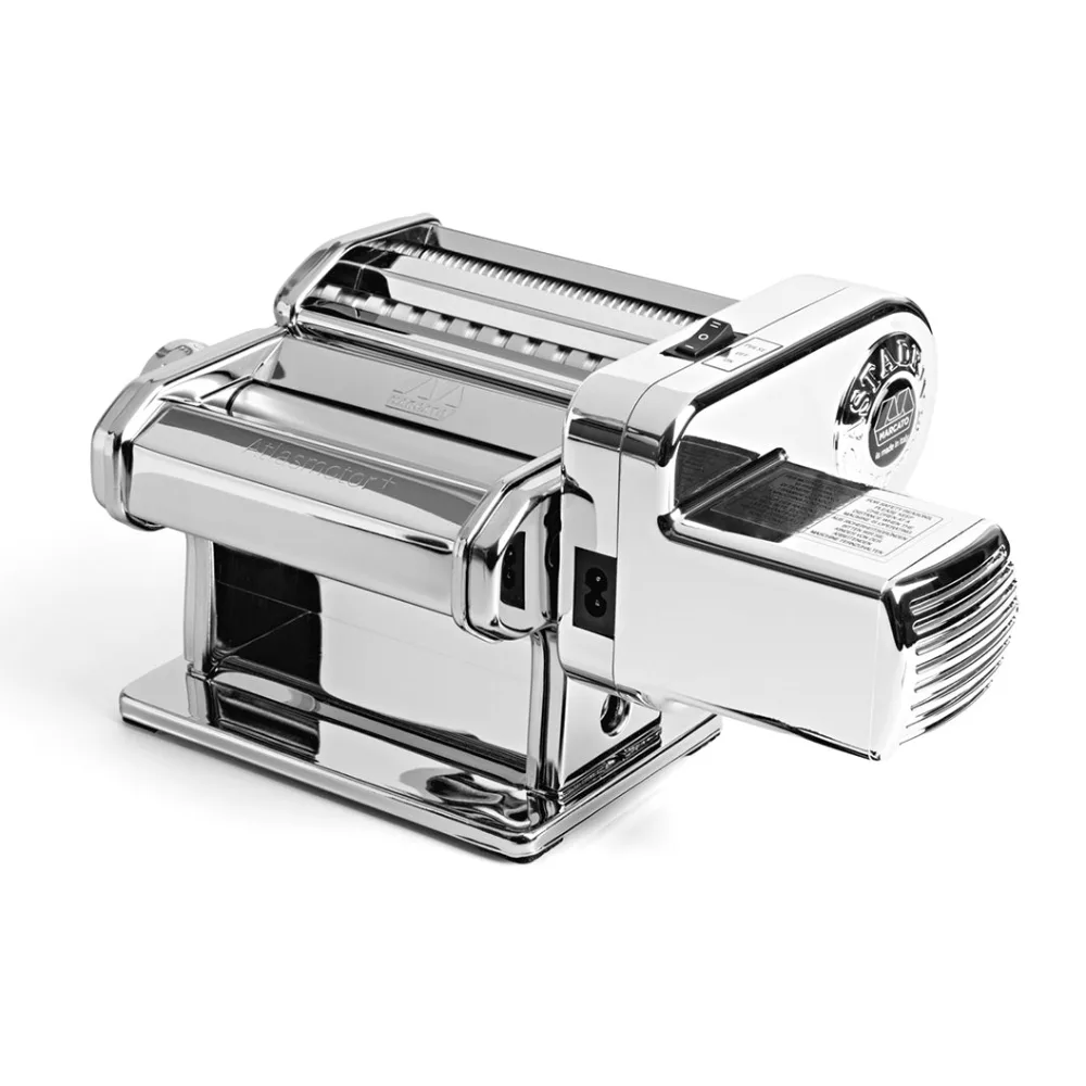 Marque Atlasmotor+ - Machine à pâtes électrique en acier chromé