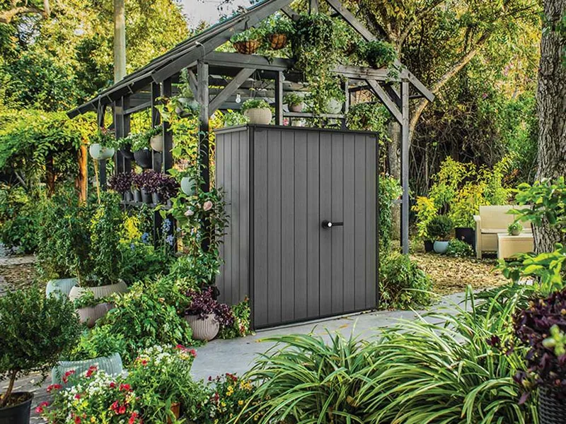 Keter Cortina Alto - Armoire de jardin à outils - 140 x 73,6 x 170,4 cm
