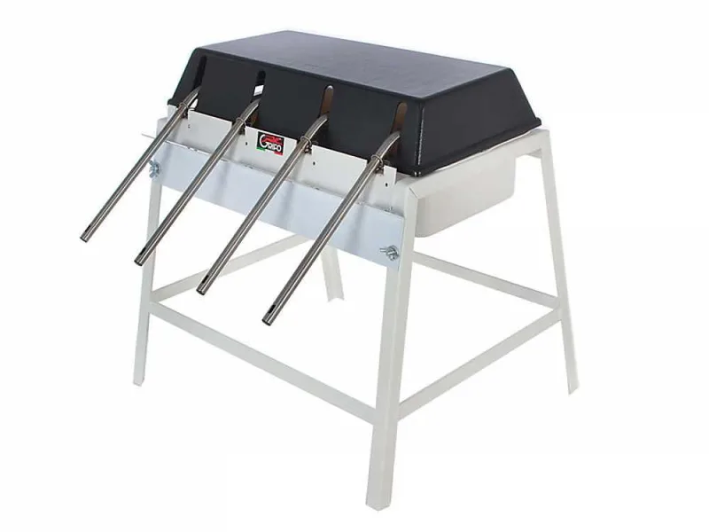 Grifo 4 robinets - Remplisseuse manuelle avec becs inoxydable et réservoir en plastique